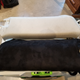 Reupholstering interior pieces in black suede to match the S4's interior.